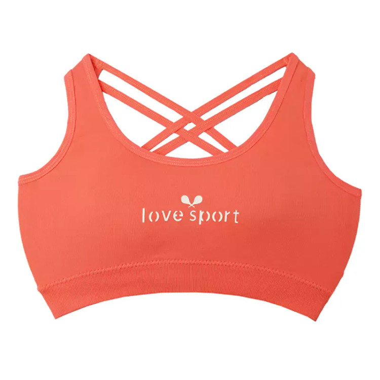 سوتین ورزشی زنانه کاپ متحرک فانریپ کبریتی فری سایز مدل صلیبی پشت