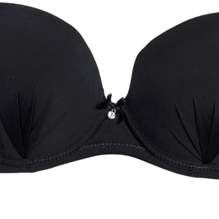 سوتین زنانه اسفنجی فنردار کاپ B جنس میکروفایبر