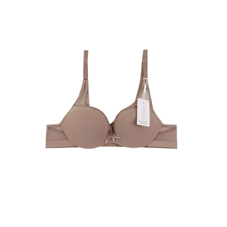 سوتین زنانه فنردار جک دار کاپ B جنس میکروفایبر طرح دار