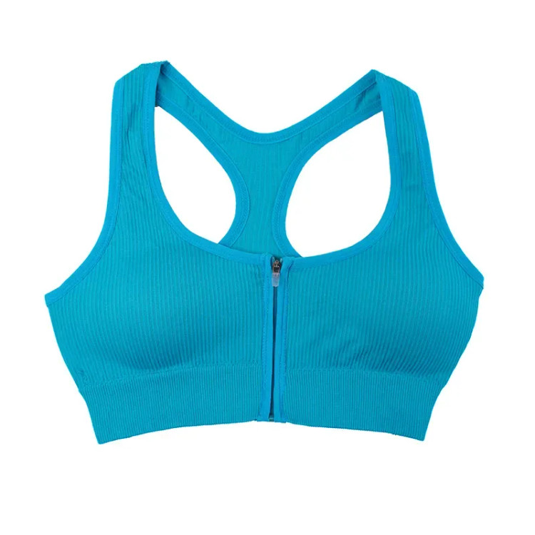 نیم تنه ورزشی زنانه کبریتی زیپ دار کاپ متحرک فری سایز