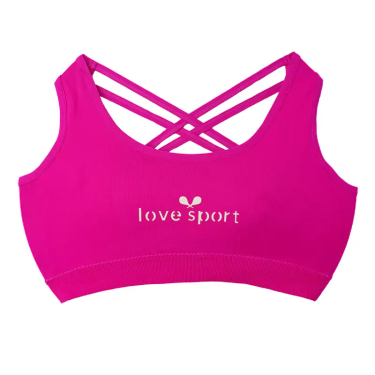 سوتین ورزشی زنانه کاپ متحرک فانریپ کبریتی فری سایز مدل صلیبی پشت