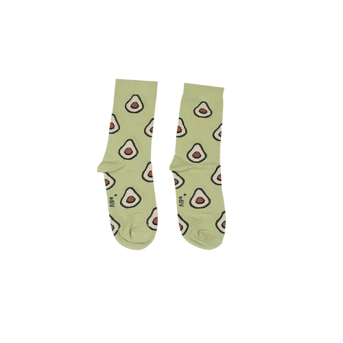 جوراب نخی طرح آووکادو زنانه فری سایز (36 تا 41)