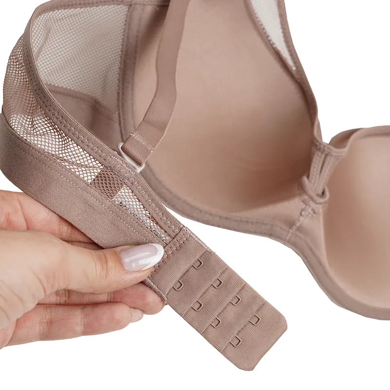 سوتین زنانه فنردار جک دار کاپ B جنس میکروفایبر طرح دار