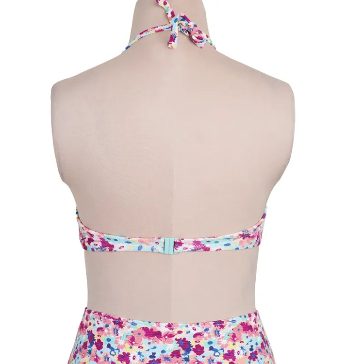 مایو زنانه طرح گل برجسته مدل اسلیپ فری سایز