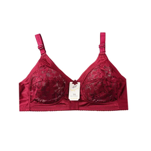 سوتین زنانه گیپور بدون فنر طرح گلدار سایزبندی کامل