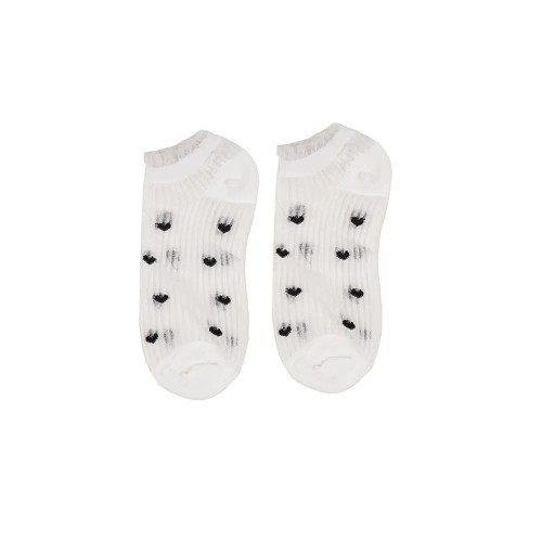 جوراب زنانه طرح قلب فانتزی فری سایز تا سایز 41