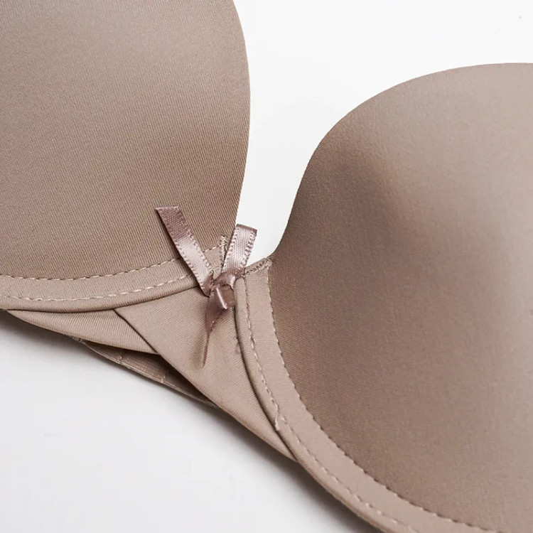 سوتین زنانه اسفنجی فنردار نیم جک میکروفایبر مدل Cova B