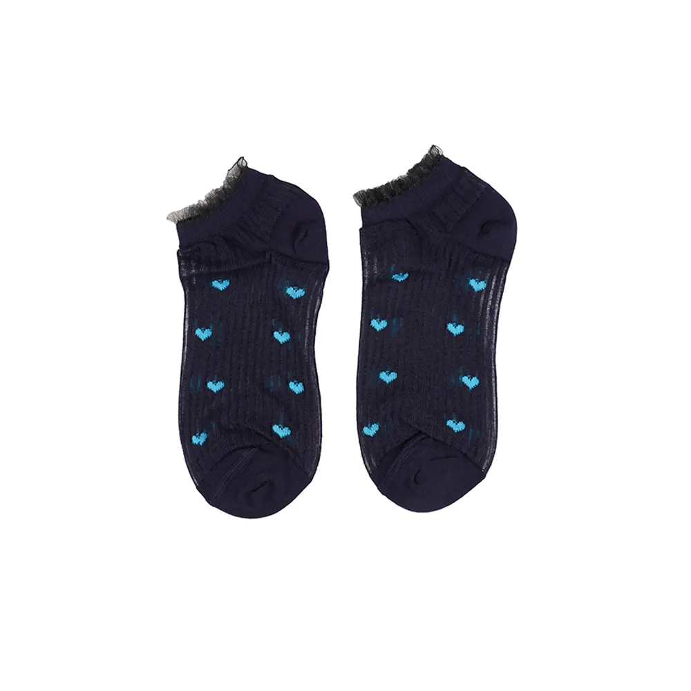 جوراب زنانه طرح قلب فانتزی فری سایز تا سایز 41