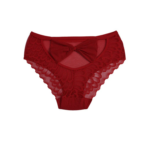 شورت زنانه اسلیپ گیپور طرح پاپیون فری سایز | لباس زیر زنانه شیک