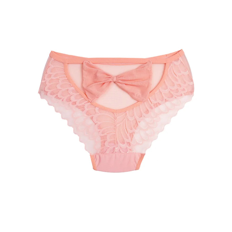 شورت زنانه اسلیپ گیپور طرح پاپیون فری سایز | لباس زیر زنانه شیک