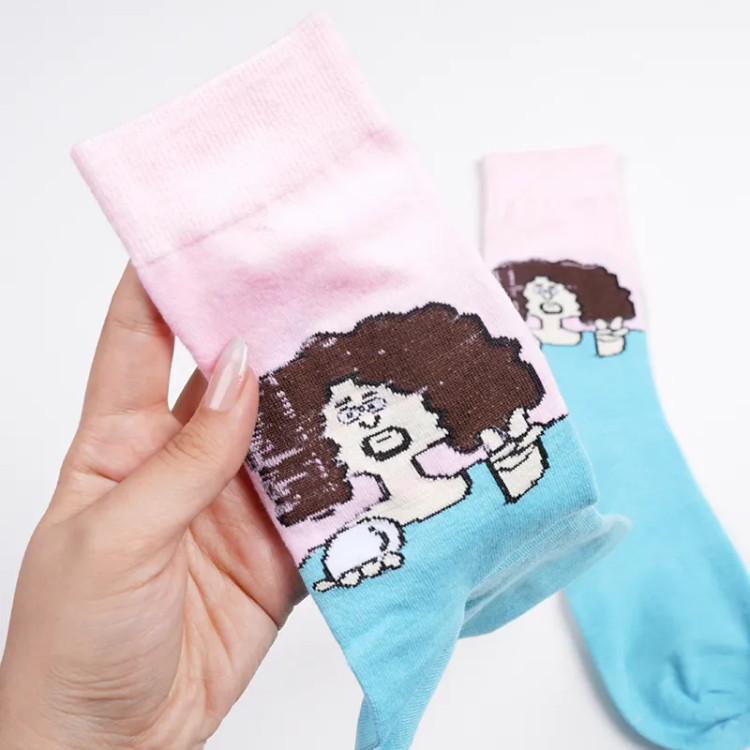 جوراب نخی فانتزی طرح دار زنانه فری سایز (36 تا 41)