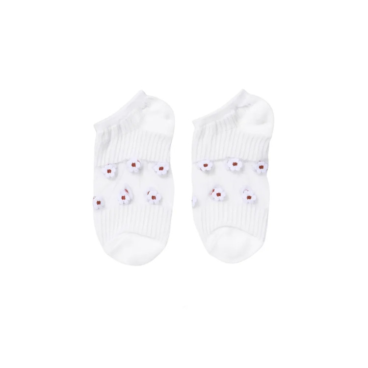 جوراب زنانه طرح گل گیپور نازک فری سایز مناسب 36 تا 40