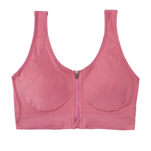 نیم تنه ورزشی زنانه زیپ دار کاپ متحرک لاکرا مدل شیردهی