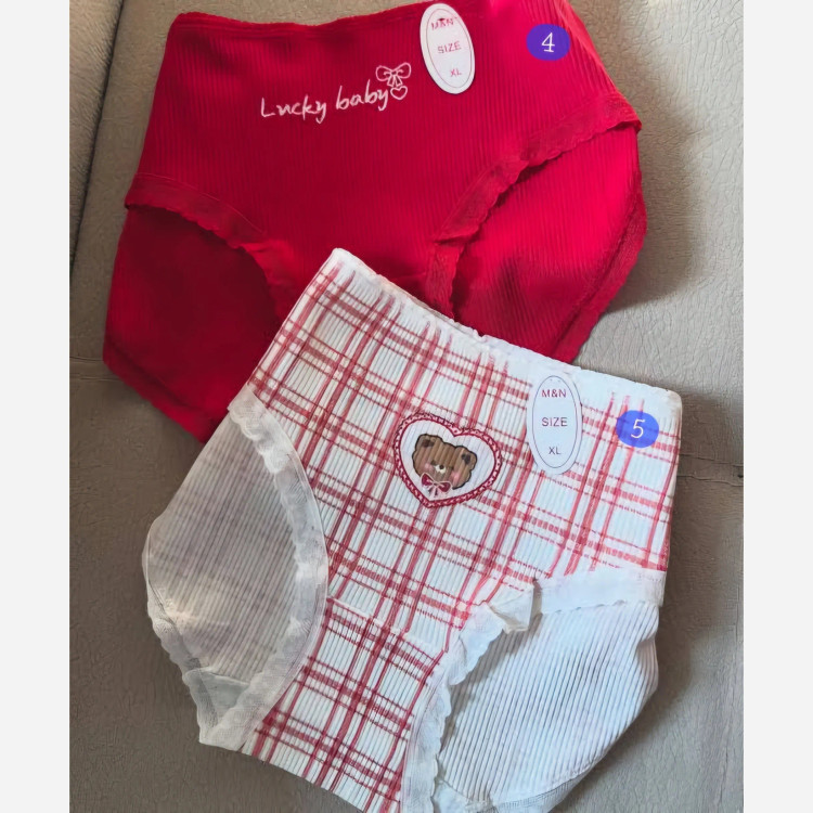 شورت زنانه عروسکی کبریتی نخی طرح تدی سایز بزرگ سه ایکس (پک پنج تایی)