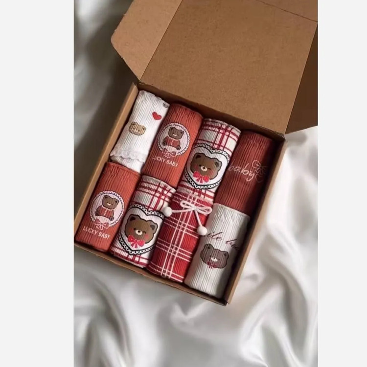 شورت زنانه عروسکی فانتزی کبریتی نخی طرح تدی