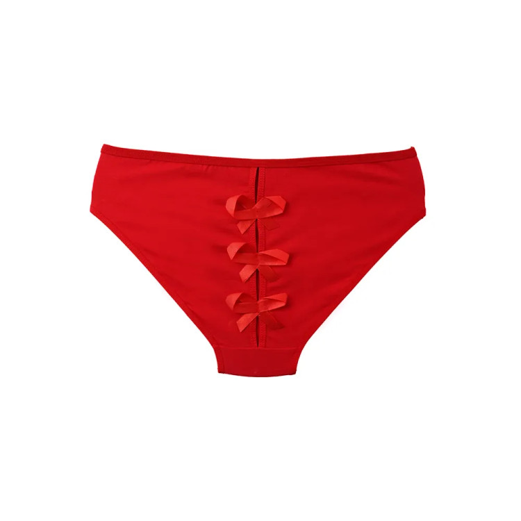 شورت زنانه نخی مدل اسلیپ پاپیونی سایز XL