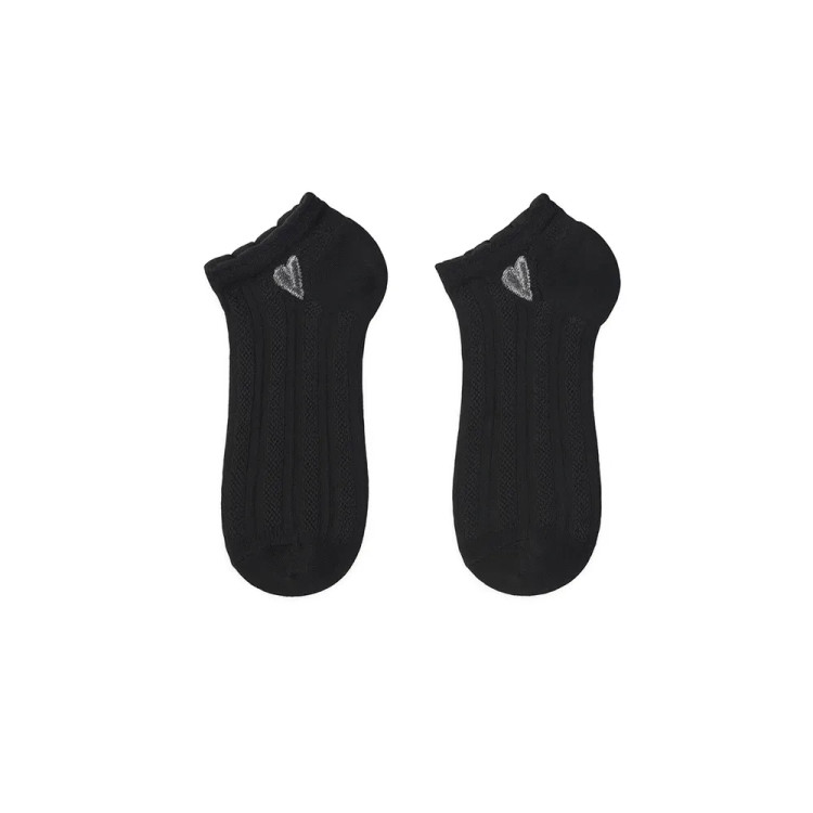 جوراب زنانه طرح قلب مشکی فری سایز (مناسب 36 تا 40)
