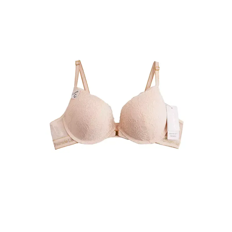 سوتین دانتل فنردار اسفنجی کاپ C جلو باز شو زنانه