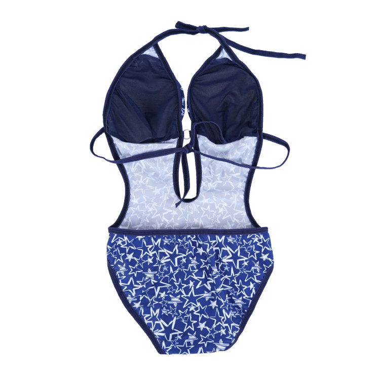 مایو زنانه طرح ستاره، کاپ دار، بندی، استرج، سایز فری