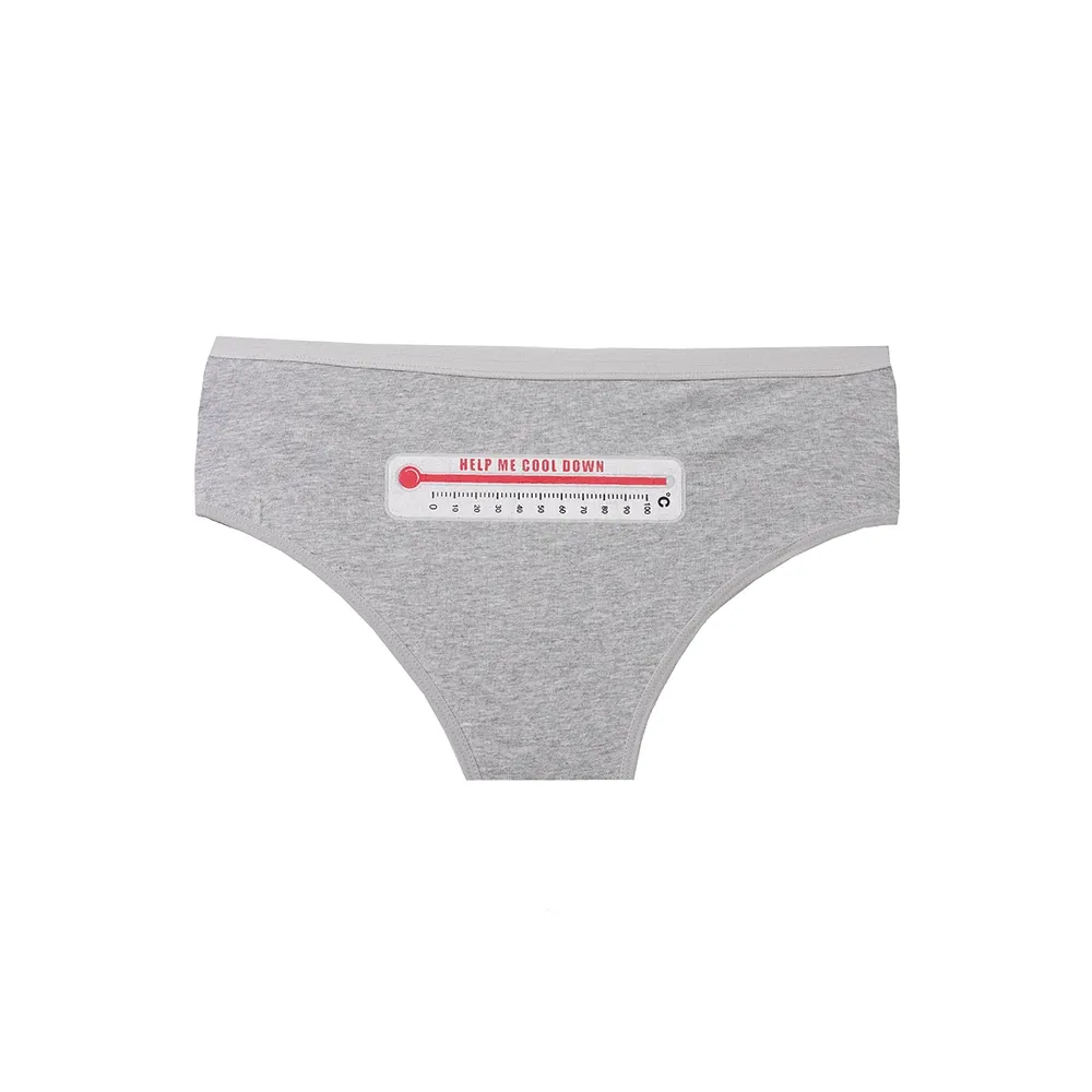 شورت زنانه نخ پنبه طرح دماسنج مدل اسلیپ فری سایز