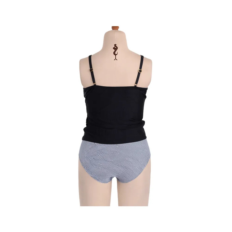 ست مایو زنانه طرح دار کاپ متحرک فری سایز بنددار