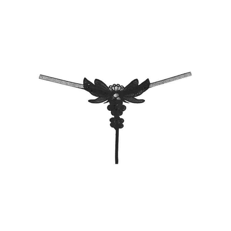 شورت لامبادا فانتزی طرح پروانه و گل با مروارید و نگین زنانه