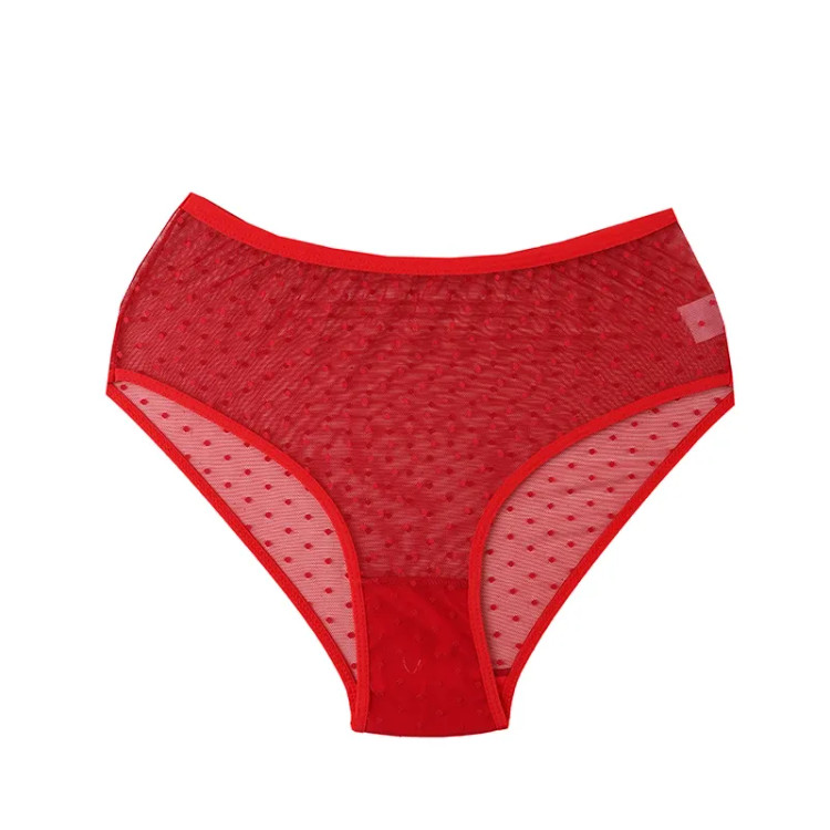 شورت زنانه اسلیپ طرح خالدار جنس تور سایز XL