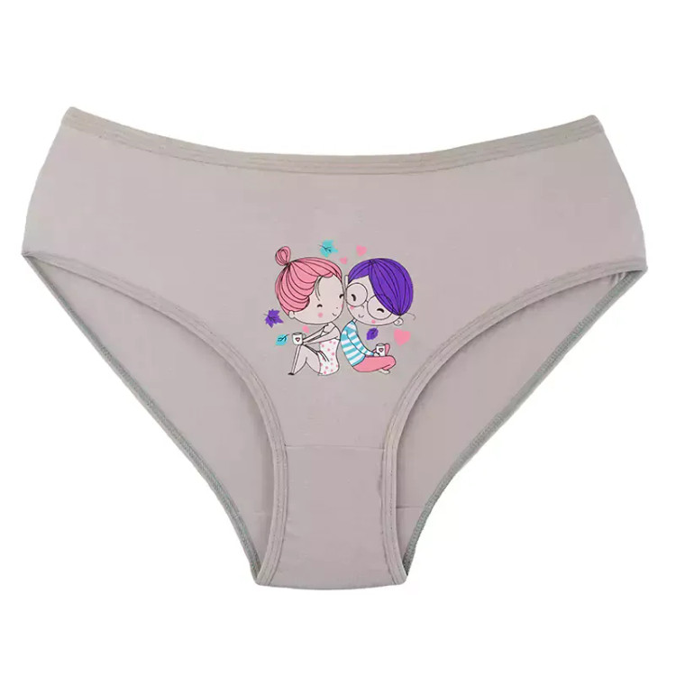 شورت زنانه طرح فانتزی نخ پنبه مدل اسلیپ | سایزبندی کامل