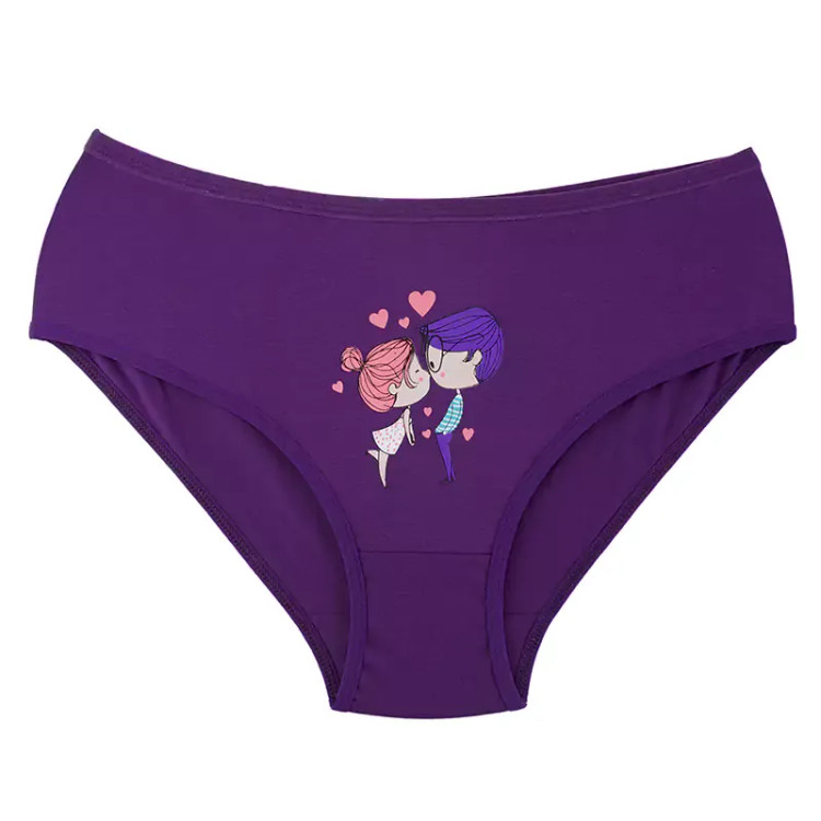 شورت زنانه طرح فانتزی نخ پنبه مدل اسلیپ | سایزبندی کامل