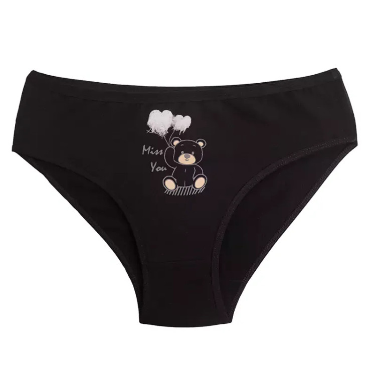 شورت نخی زنانه طرح خرس با بادکنک - مدل اسلیپ - سایز فری