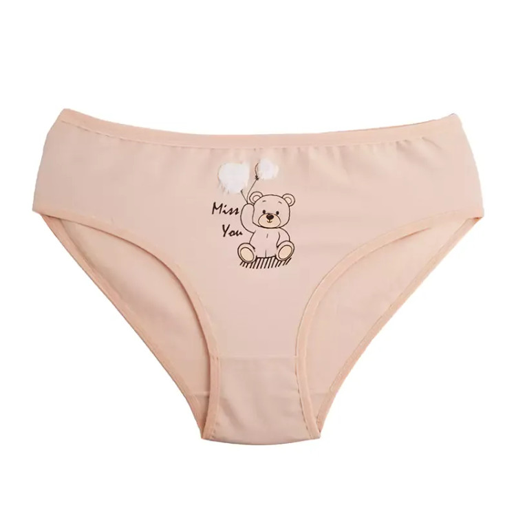 شورت نخی زنانه طرح خرس با بادکنک - مدل اسلیپ - سایز فری