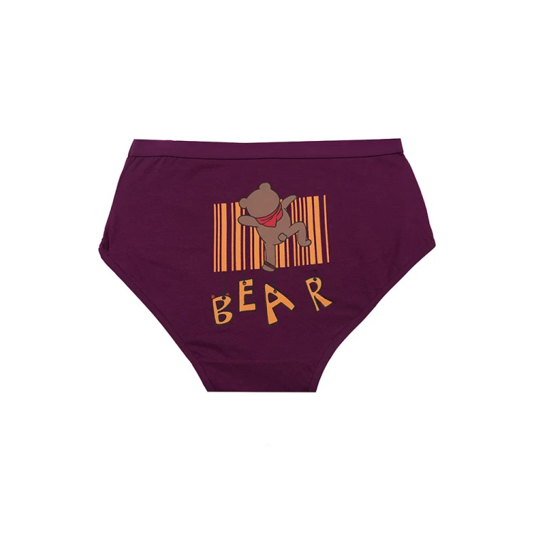 شورت نخی زنانه طرح خرس سایز 2XL مدل اسلیپ