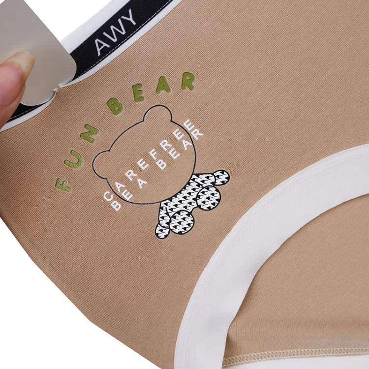 شورت اسلیپ نخی زنانه طرح خرس - فری سایز