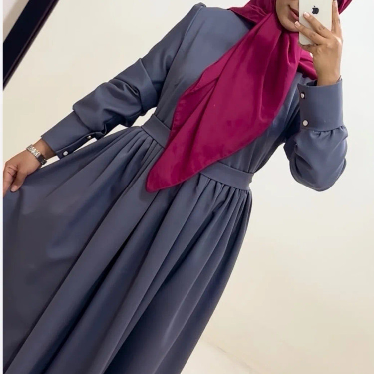 پیراهن بیسیک طوسی