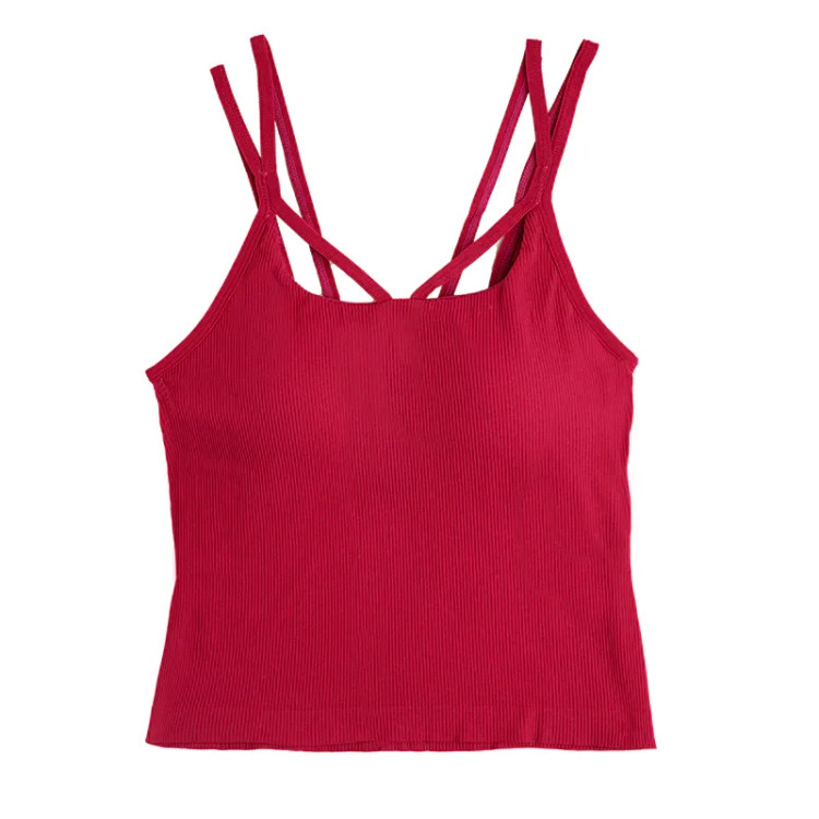 نیم تنه کاپ دار کبریتی زنانه با بندهای ضربدری - فری سایز