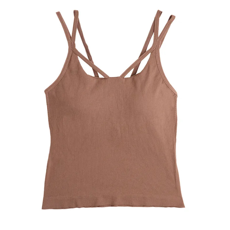 نیم تنه کاپ دار کبریتی زنانه با بندهای ضربدری - فری سایز