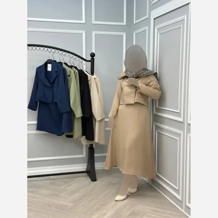 کت دامن زنانه مدل رها جنس شانتون سایز 36 تا 46