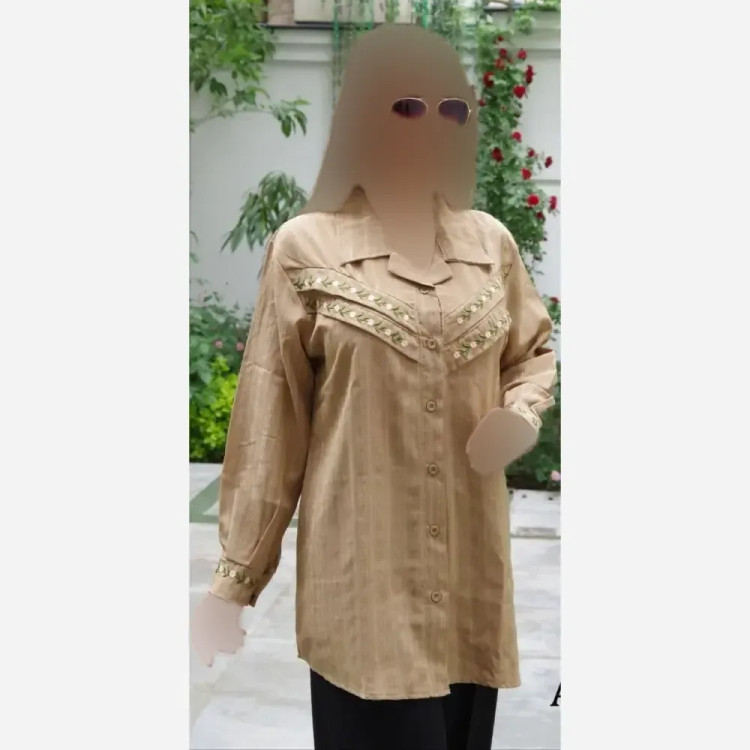 شومیز زنانه لنین ژاکارد مدل سپیده سایز 38 تا 48