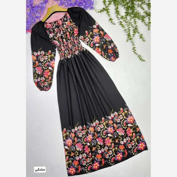پیراهن ساحلی زنانه مدل سیمین جنس نخی خنک سایز 38 تا 50