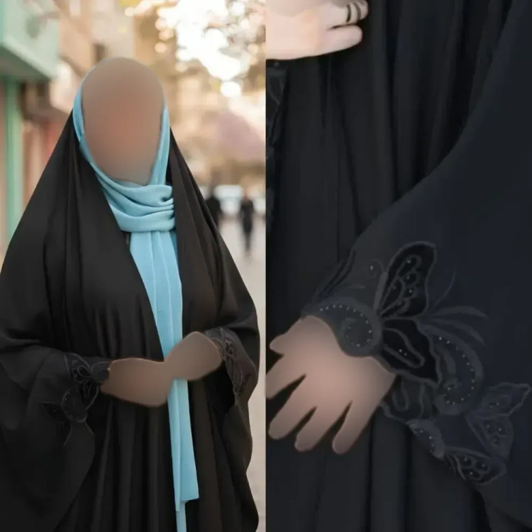 چادر جده گلدوزی شده جنس کن کن ندا مروارید رنگ مشکی